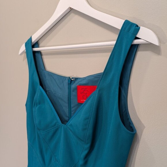 Z Spoke by Zak Posen Womens Dress Green Holiday Party Festive NYE - Size 4 - Picture 3 of 8